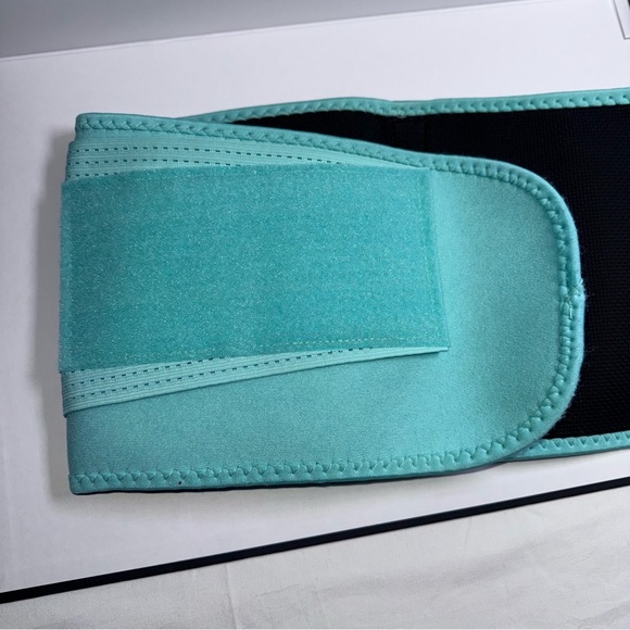 Paige Hathaway Waist Trimmer Belt XS Tiffany Blue Adjustable Compression - Picture 9 of 10